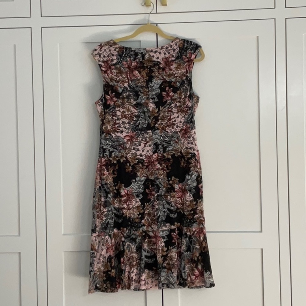 Connected Apparel cap sleeve lace blush pink dress - Picture 2 of 5